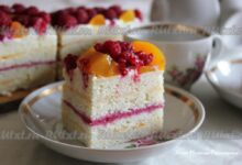 Photo of Нежный торт с малиной