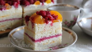 Photo of Нежный торт с малиной