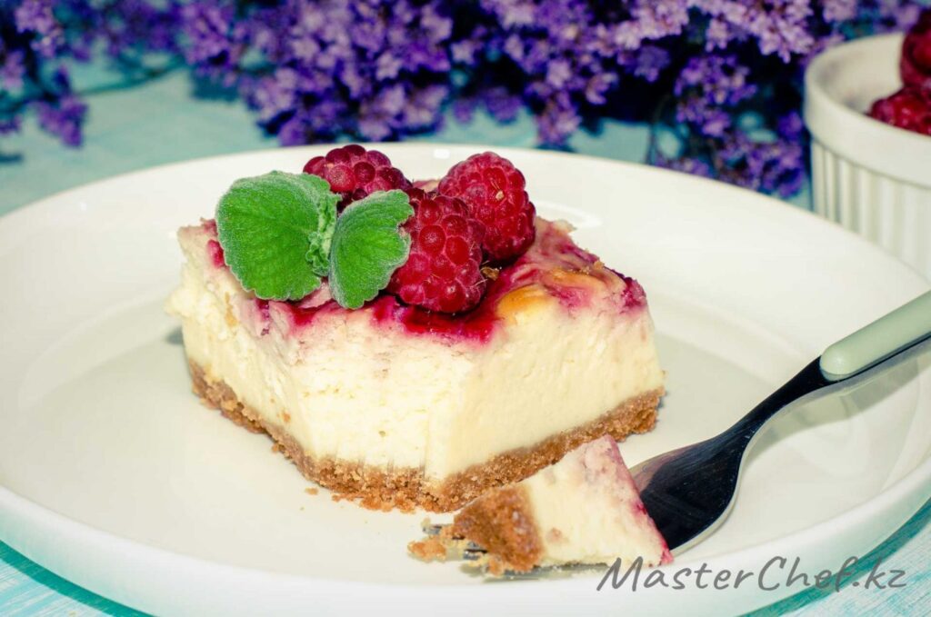Фото 42 — Лимонный чизкейк с малиной