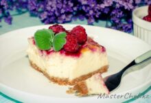 Photo of Лимонный чизкейк с малиной