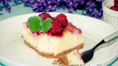 Photo of Лимонный чизкейк с малиной