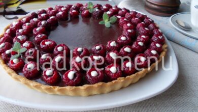 Photo of Шоколадный тарт с мятой