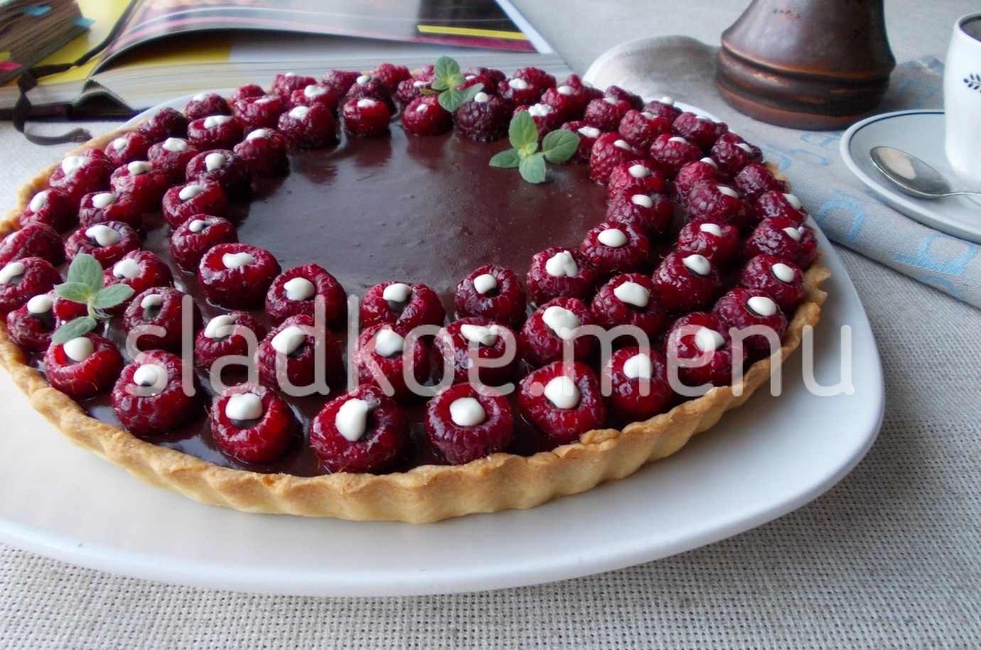 Фото 65 — Шоколадный тарт с мятой